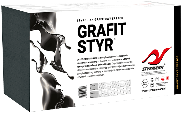 Płyty styropianowe EPS S 033 GRAFIT-STYR